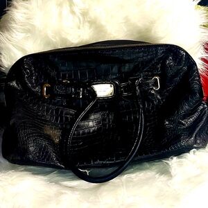 Michael Kors Large Hamilton Crocodile Black Tote -